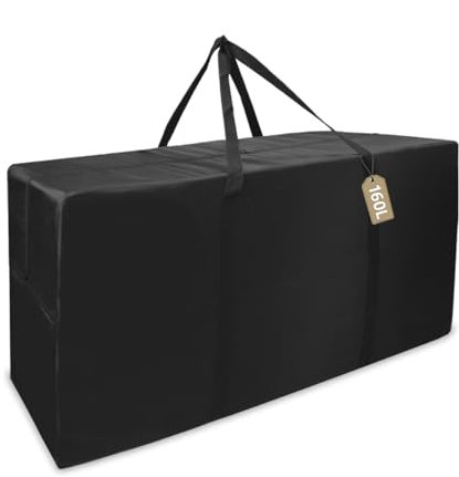 OARCO Groß Aufbewahrungstasche Oxford Heavy-Duty Belastbare Tragetasche Mit Handgriff für Bettzeug Matratzenauflagen Decken Bettdecken and Kissen (160L 90cmx55cmx33cm)