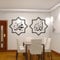 CNANRNANC Wandaufkleber, Kalligraphie-Wandaufkleber, Abnehmbare PVC Wandtattoo Allah Wandaufkleber Kalligraphie Dekorative Blume Wandaufkleber (2#)