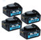 HAPPLYS 4 Pack 8.0AH Replace for Dewalt 20V Max Battery DCB200 DCB204 DCB206 DCB201 DCB203 DCB180 Compatible with 20V DCD/DCF/DCG/DCS Tools
