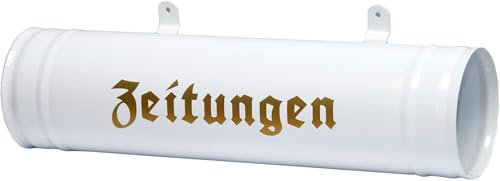Zeitungsrolle, Zeitungsbox, Zeitungsrohr Neu, Farbauswahl Wetter- und UV-beständig Weiss