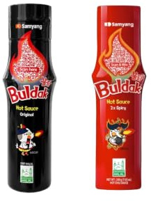 Burgenstern Samyang SAUCE Set Bundle- Hot Sauce Spicy Chicken, 2x165ml - Extrem scharfe Sauce, ideal für Grillmarinaden und asiatische Gerichte