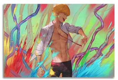 ZPAUEHFB Anime Chainsaw Man Electric Poster Poster Decorative Painting Canvas Wall Posters And Art Picture Print Modern Family Bedroom Decor Posters 16x24inch(40x60cm)