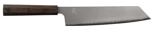 Yaxell HANA Kiritsuke Messer aus Edelstahl und Griff aus Pakkaholz in der Farbe Braun, Länge: 20 cm, 34834