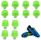 Football Boot Studs for Adidas Studs Replacement, 12Pcs Football Plastic Stud Replacement for Footballs Boots Rugby Boot Screw in Stud for Adidas Footballs Shoes - 8/11mm Green