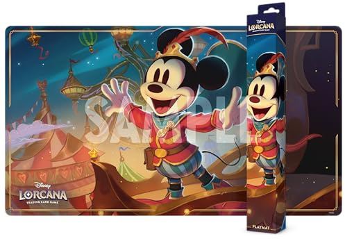 Ravensburger Disney Lorcana TCG Playmat Featuring Mickey Mouse - Brave Little Prince | Protects Cards - Versatile Game, Desk, or Mouse Pad - Durable Non-Slip Surface - Ages 8+