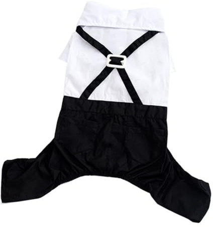 Overalls Festliche Kleidung für Hunde Weiß Baumwolle Halloween