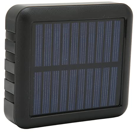 Zunate 20000mAh Solar Power Bank with Charging Cable, Portable Phone, Dual USB Ports Solar Phone for Outdoor Travel Emergency, Black (Black)