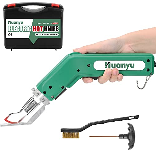 Huanyu Lh8 électrique chauffant pour outil de coupe Cutter couteau pour éponge Wallcloth Mousse de sangle pour corde à linge (110V, Couteau à arc 100W)