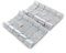 100Pcs Silber Rhinestone Serviettenringe 8 Rows Chair Sash Ring Diamant Band von Aufrollen Diamant Bogen Unterstützung für Party des Hochzeitsbankett Ereignis Dekorativ