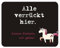 m. kern Mousepad Alle verrückt Einhorn