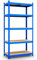 Panorama24 Lagerregal blau belastbar bis 875kg - Maße: 200 x 100 x 60 cm, Regal Kellerregal Steckregal Werkstattregal Schwerlastregal