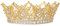 Frcolor Tiara Krone Luxus Kristalle Krone Strass Stirnband Haarzusätze Schmuck für Hochzeit Festzug Prom (Gold)