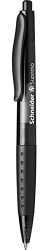 Schneider Pack of 5 Suprimo Ballpoint Pens Medium Black