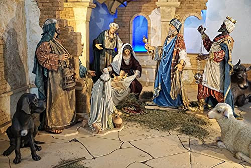 hansepuzzle 41269 - Krippe Puzzle 2000 Teile - Religion Motiv mit hochwertiger Aufbewahrung: Kartonbox und wiederverschließbarem Beutel - Format 90 × 60 cm