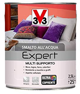V33 Smalto Multisupporto all'Acqua Linea Expert Colore Bianco 500 ML