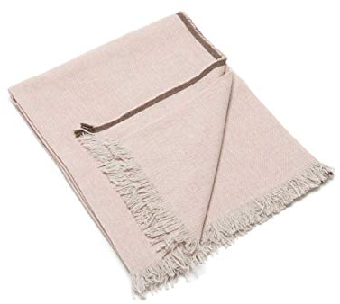 WoolMe Wollschal Damen Salvatore 130x180 cm - 100% Merino Wolle Schal Damen - XXL Schal Damen Winter Kuschelig - Rosa