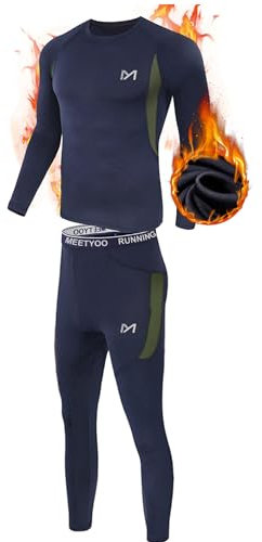MEETYOO Herren U1 Basisschicht-Set, Blau, L