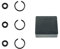 TOOLGUY Republic 3/8 Impact Retaining Ring Clip with O-Ring fits Milwaukee Type Wrenches - 3 Sets
