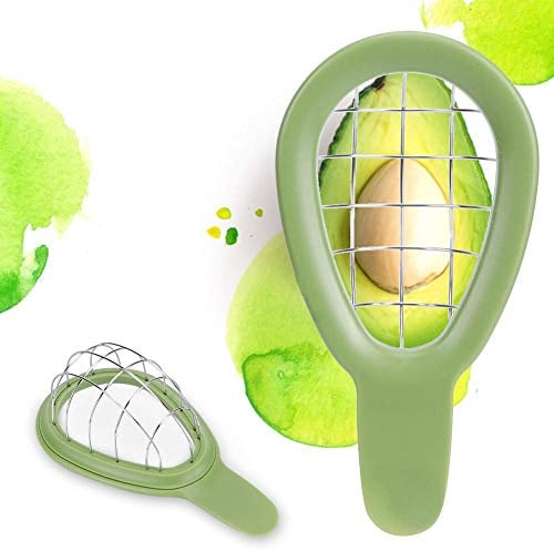 Edelstahl Avocado Cuber und Dicer Werkzeug Avocado Chunks Slicer für Avocados One Size Dicing Obstsalat Küchenhelfer Werkzeug MEHRWEG VERPAKUNG