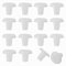 ZZLZX 30PCS 0.3 inches Vertical Blinds Bottom Rail Button Plugs Blinds Bottom Rail Ladder Cord Blinds Components Parts Accessory