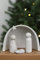 WONDROUS' DECO Porzellan-Krippen-Set, 4-teilig, Keramik, Weihnachtstischdekoration, 11,4 cm hoch, kleine, moderne Krippen-Ornament, Weihnachtsdekoration für den Innenbereich, Mini-Sets und