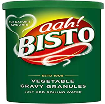 Bisto Flavoursome & Delicious Vegetable Gravy Granules, 190 g Drum (Pack of 1)
