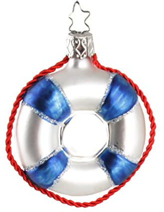 440s Weihnachts-Hänger Rettungsring ca. 7 cm | IG-10055S020