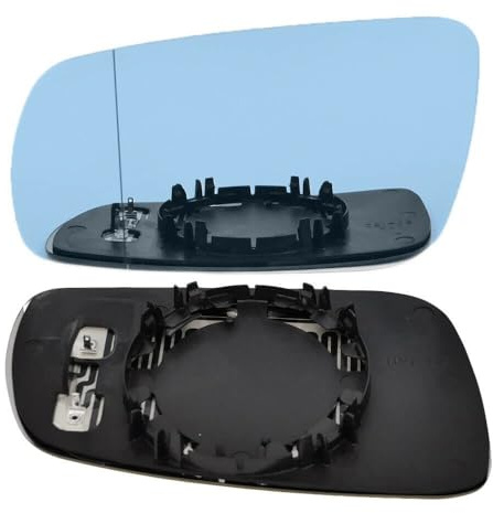 Spiegelglas Rückspiegel Außenspiegel Links Asphärisch Elektrisch Beheizbar Blaugetönt passend für VW Golf IV 1997-2004