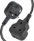 TISDLIP 5M Extension Lead Basic Single Socket Extension,Durable&Fireproof&Easy-Clean Black Power Strip