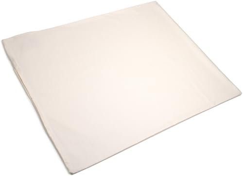 GIRAFFENLAND Bio-Perkal Inlett 60x50cm, Natur, Klassisch, Einfarbig, mit Reißverschluss. Ideal für Selberbefüller von Kissen - Inlett = Leere Kissenhülle 60x50