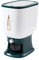 Toolzia Rice Dispenser 10kg, Rice Storage Container Large Sealed Grain Container with Lid Measuring Cylinde Moisture Proof Cereal Dispenser(Green)