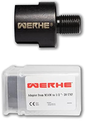 WERHE® Adapter M14 auf 1/2-20UNF zoll - Verwendung in allen bohrfutter mit 1/2-20UNF Außengewinde