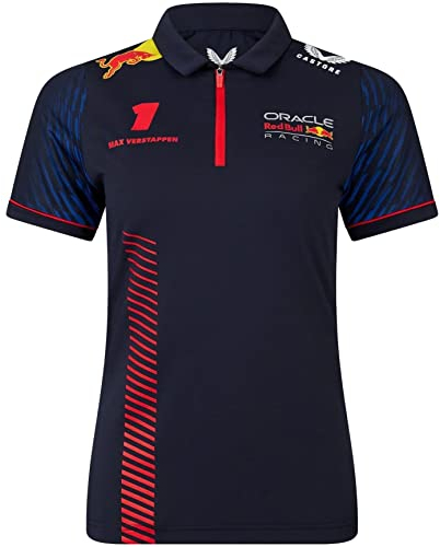Red Bull Racing F1 Team Max Verstappen 1 Formula Damen-Poloshirt Offizielle Formel 1 - Blau - L