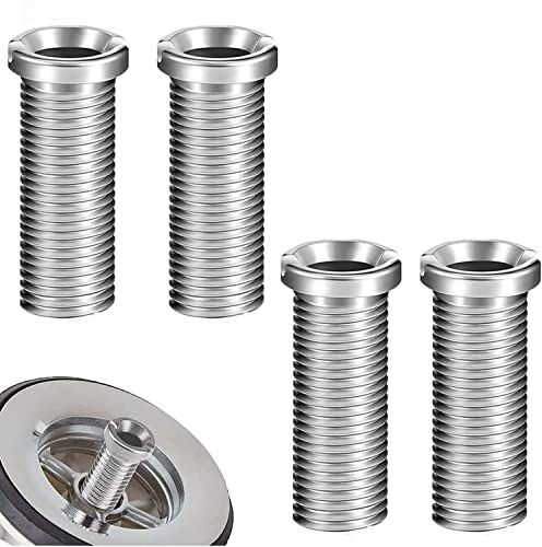 ZIOYA 4 pezzi Vite Cava Per Lavello Universale Filtro Lavello M12 35MM Addensare Acciaio Inox Viti Fissaggio Cestello Lavello per Tappo Ricambi di Scarico per filtro in filettato Cucina