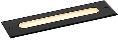 Qazqa - Modern Moderner Bodenstrahler Außen schwarz 30 cm inkl. LED IP65 - Eline I Außenbeleuchtung - Aluminium Rechteckig - I LED