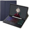 GUPENAA Étui Clavier pour Samsung Galaxy Tab S8 Plus/S8+/S7 FE/S7+/S7 Plus 12.4'', 7 Couleurs Rétroéclairées, Clavier Bluetooth Magnétiquement Détachable avec Trackpad,Dark Blue