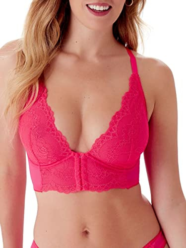 Gossard Women's Superboost Lace Deep V Bralet, Pink (Diva Pink), Pink (Diva Pink), 44D
