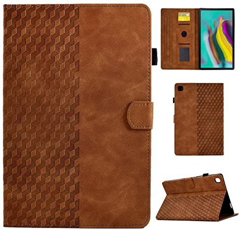 CASAFUNY Funda para Samsung Galaxy Tab S5e 10.5 2019 Protectora Carcasa para SM-T720 / SM-T725 con Soporte Fnción y Auto Sueño/Estela para Samsung Galaxy Tab S5e 2019, Marrón