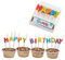 Candelo 13er Set Geburtstagskerzen Kuchenkerzen - Buchstabenkerzen für Geburtstagstorte ohne Duft - Happy Birthday Kerze Geburtstag Kuchen Dekoration