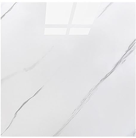 Adesivi per piastrelle, 22 pezzi, effetto marmo, autoadesivi, 30 x 30 cm, in PET, rivestimento per pavimento, per cucina, bagno, camera da letto, soggiorno (bianco nuvola)