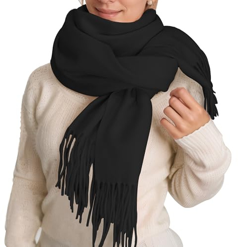 ehsbuy Schal Damen Winter Kaschmir Langer Großer Weiche Warme Pashmina Cashmere Schal für Weihnachten Hochzeitsgeschenke Geschenke für Frauen