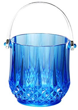 MOOWI Ice Bucket Portable Acrylic Small Ice Bucket Desktop Vase Home Candy Biscuit Storage Bucket Bar Party Beer Drink Bucket Restaurant Champagne Bucket Keeps Ice Cold & Dry