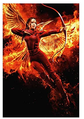ARRASE Foto Auf Leinwand 30 * 50cm Senza Cornice Attore Jennifer Lawrence The Hunger Games Film 7 Canvas Poster Camera da letto Decor Sport Paesaggio Ufficio Camera Decor Regalo Unframe