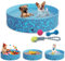 zooprinz Faltbarer Pool 120x30 cm - Für große, kleine Hunde & Kinder in 2 Größen 160/120 x 30 cm – Haustier Hundepool stabil & rutschfest Swimmingpool, Planschbecken Hund Kind – Schwimmbad