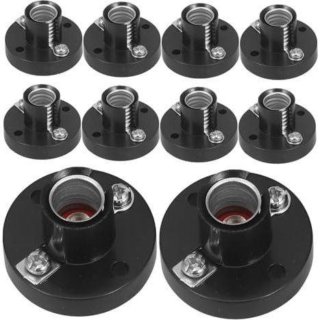 FOYTOKI 10st Experimentiergeräte E10 Lampenfassung Lampenhalter E10-lampenfassungssockel Lampenteile Zur Herstellung Von Lampen Licht Steckdose E10 Mini Birnenfassung E10-fassung Plastik