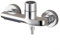 HEBEOT Mitigeur thermostatique pour baignoire/douche, robinet de baignoire avec contrôle de la température avec bec cascade et contrôle de la température (argent)