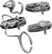 Didiseaon 4pcs Nail Ring for Women Girls Open Adjustable Nail Jewelry Rhinestones Decoration for Parties