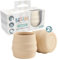 BIBaDO - Sippit Silicone Baby Cup, Fawn (2-Pack) - Open Training Silicone Cups - Soft, Non Slip Grip, Weighted Base - Durable, Dishwasher Safe, BPA Free - Toddler Cups - Baby Essentials - 6 Months+