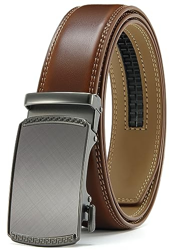 CHAOREN Gürtel Herren, Automatik Ledergürtel Herren 35mm ohne Löcher