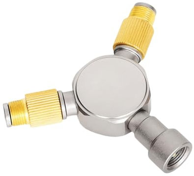 YiQinzcxg 3-in-1-Butan Adapter Verlängerung Split Öfen Adapter 3 Ausgänge Gastanks Umwandlung Gasverteiler Umwandlungskopf